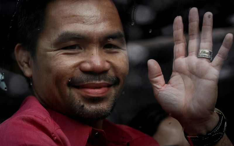 Philippines' Pacquiao to fight drugs 'the right way' if elected president