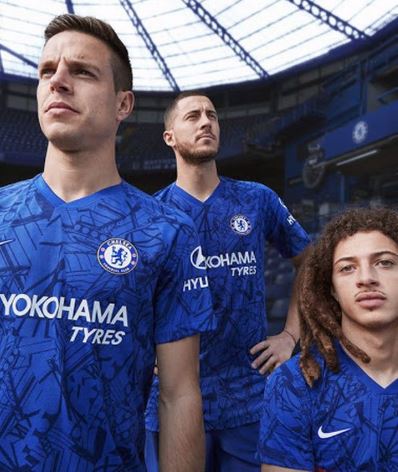 Eden Hazard features in Chelsea new kit 