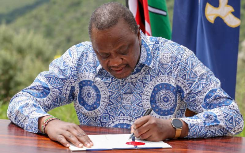 President Uhuru signs into law four Parliamentary Bills