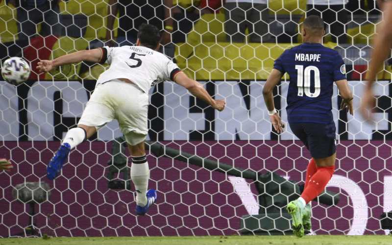 Germany's Mats Hummels scores an own goal