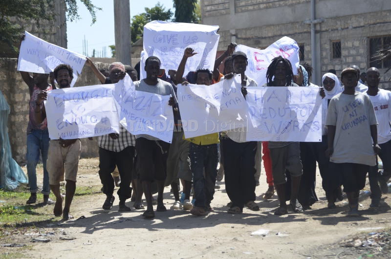 Addicts protest transfer of rehab