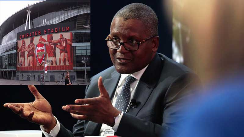 Africa business tycoon Aliko Dangote reveals plan to buy Arsenal