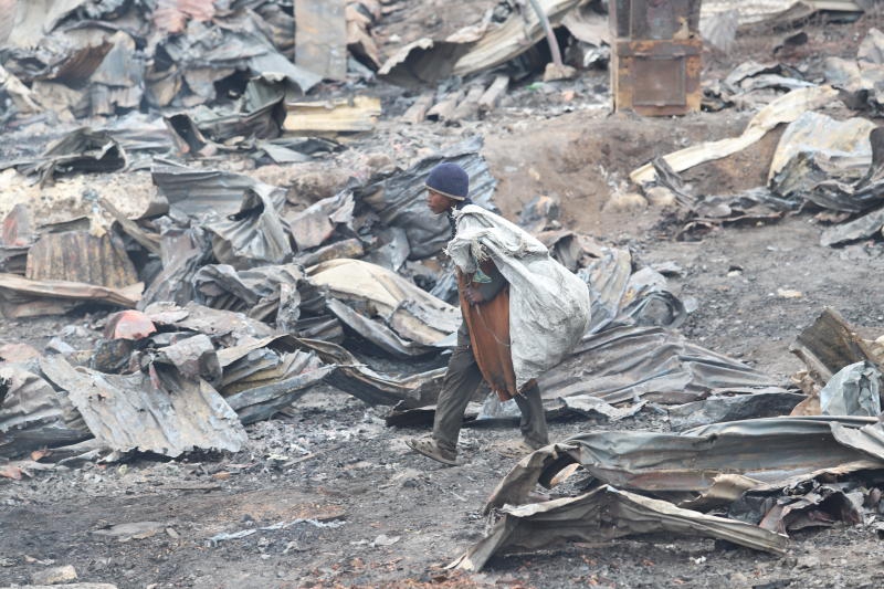 Gikomba market stalls up in flames