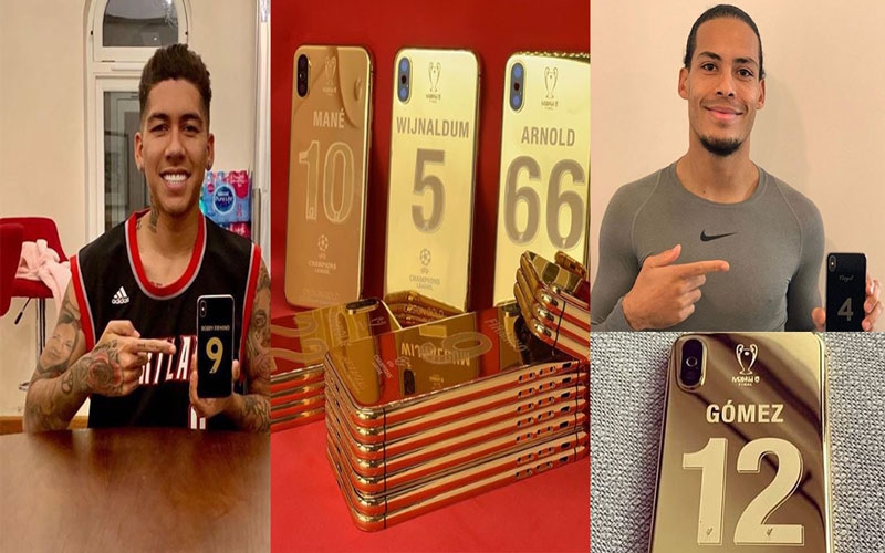 Liverpool players gifted customised gold-plated iPhone X for UCL victory [Photos]