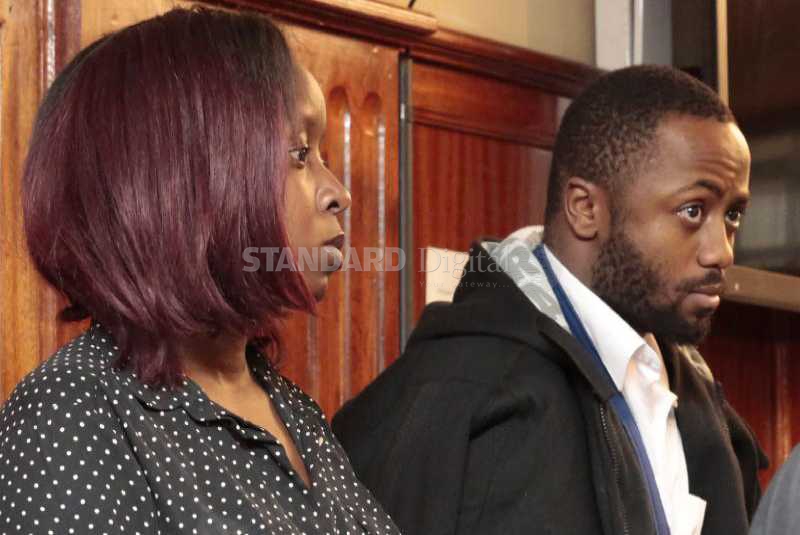 Jacque Maribe and Joseph Irungu meet in court