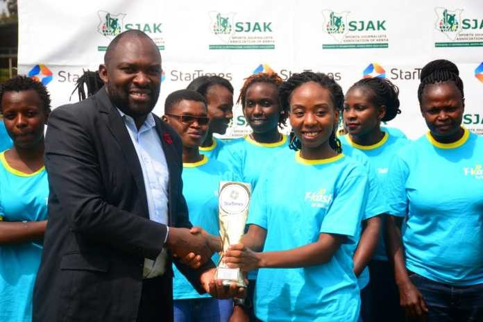Mwangi receives StarTimes Sports Personality award