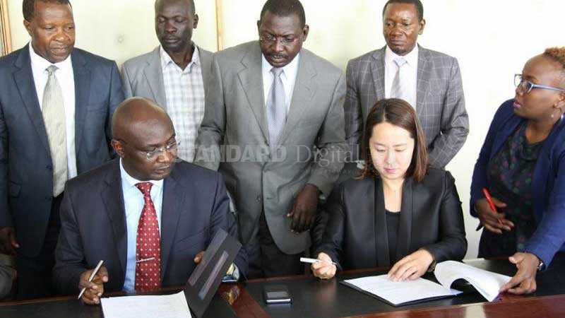 PS and governor sign Sh600m water deal with Korea agency