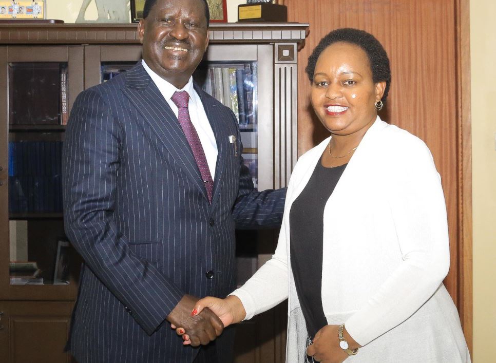 Raila, Waiguru ease hostilities