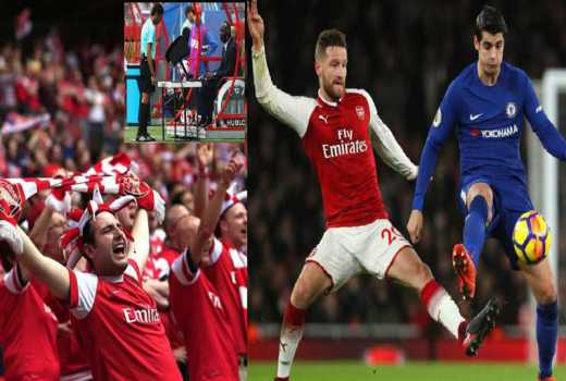 VAR trials continue in Arsenal-Chelsea clash as fans get involved