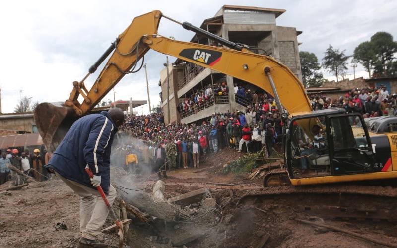 Two arrested over collapsed building in Kapsabet