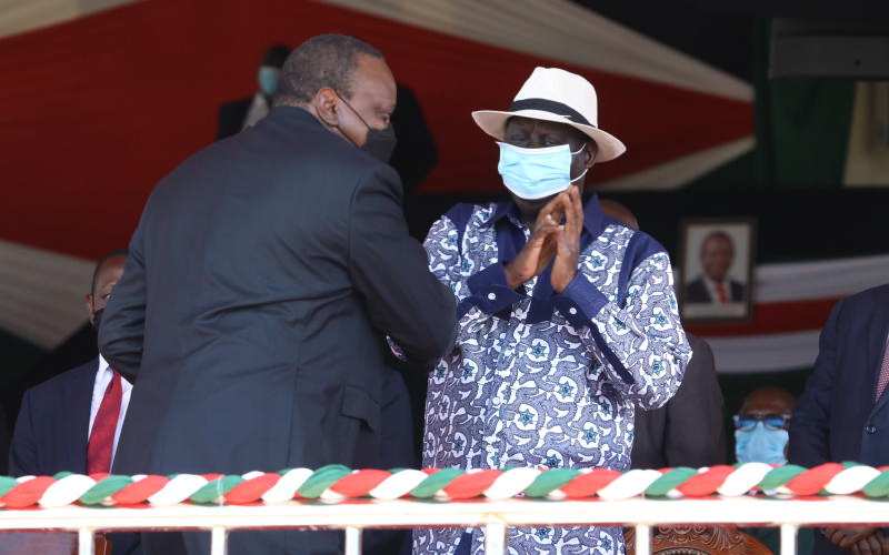 Uhuru's kind words on Raila set tongues wagging