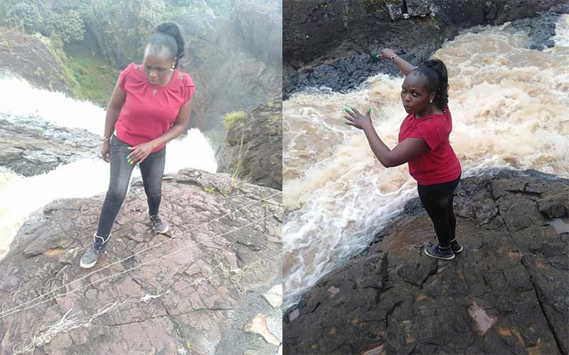 Woman who drowned while posing for photographs buried