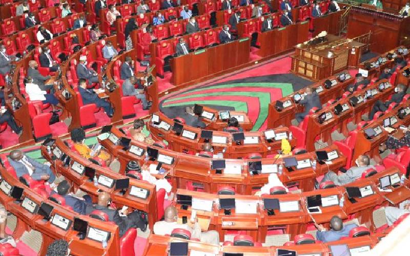 Kenya Parliament in session [Courtesy]