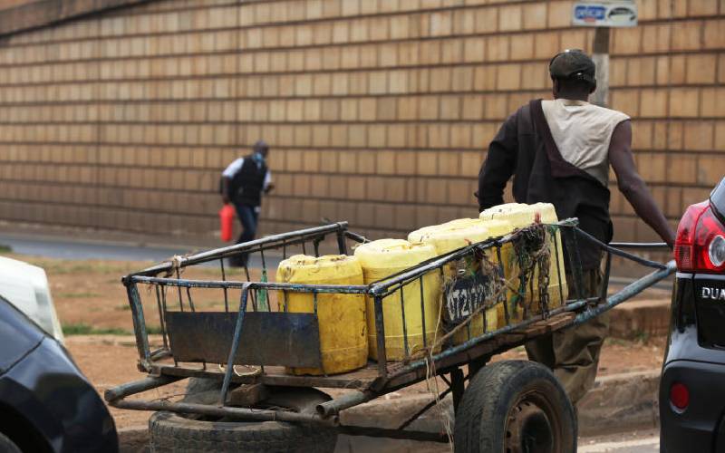 A section of Nairobi residents will experience water shortage for two days [Elvis Ogina,Standard]