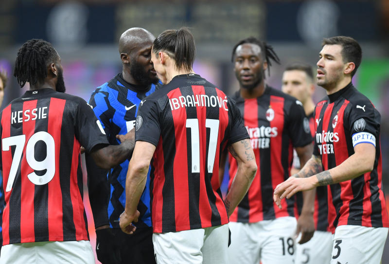 Romelu Lukaku And Zlatan Ibrahimovic In Furious Bust Up During Milan Derby The Standard Sports