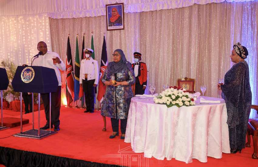 Suluhu toasts at State banquet 
