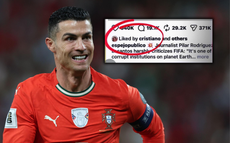 Ronaldo sparks controversy after liking video accusing FIFA of corruption
