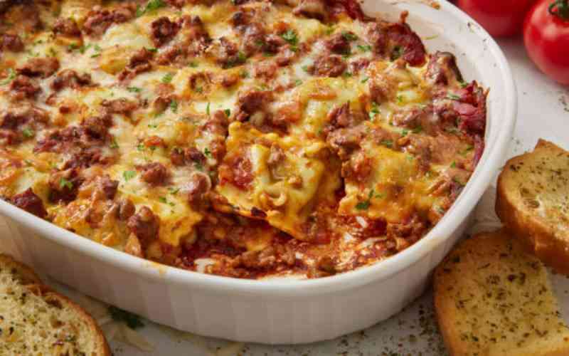 Easy recipe: Cheesy lasagne  casserole