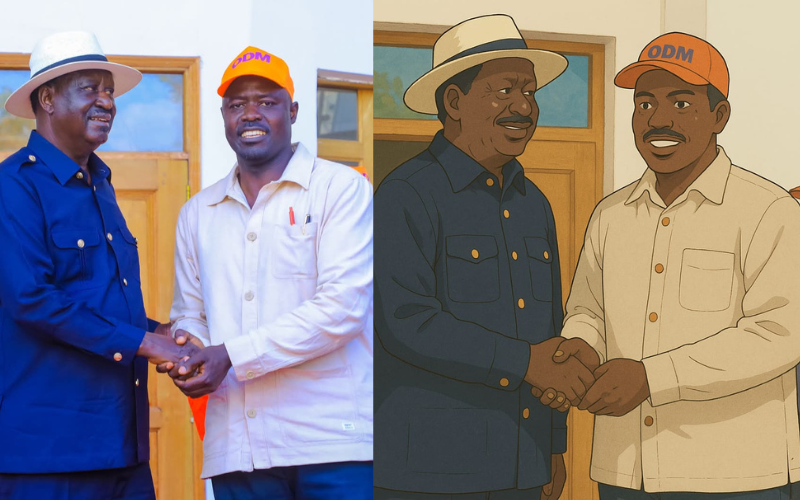 Kaluma gifts 'talented' Gen Z Sh10,000 for AI-generated image of Raila, sparks debate