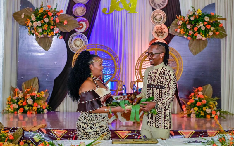 PHOTOS: Ann Waiguru elated as son Ian weds in colourful traditional ceremony