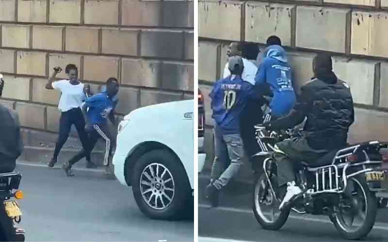VIDEO: Woman screams for help as two men ambush, rob her at Globe Roundabout