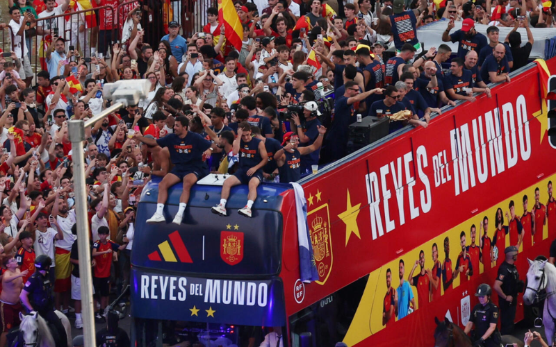 PHOTOS: Spain's World Cup heroes welcomed by millions in Madrid parade