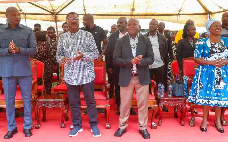 Wetang'ula tightens grip on Western as Mudavadi stays away from local politics