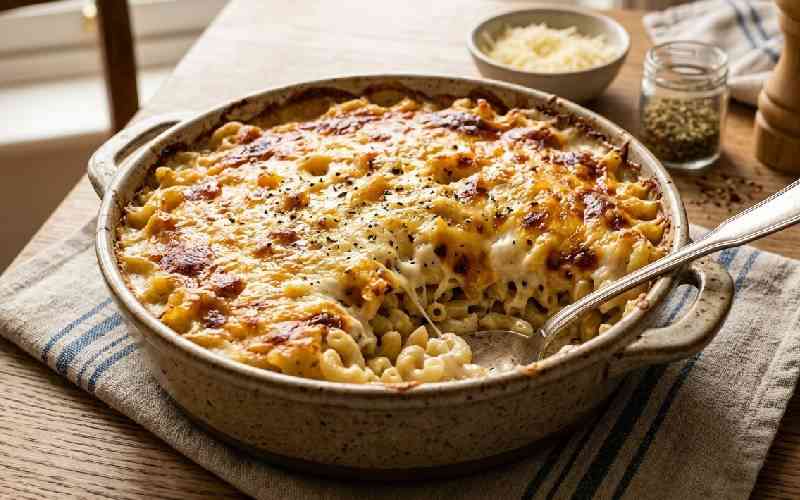 Easy recipe: Cheesy baked pasta 