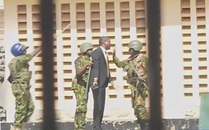 Video of Edwin Sifuna attempting to stop police from shooting Gen Z protesters in parliament resurfaces