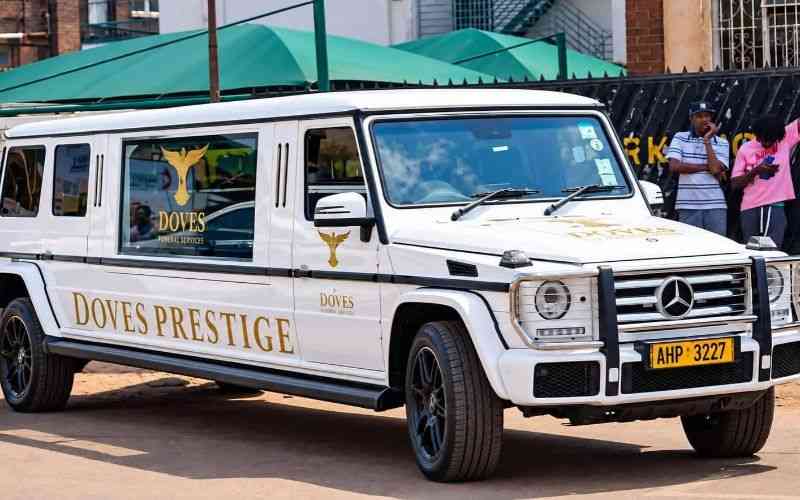 PHOTOS: Wicknell Chivayo's Sh28m gold coffin, wife's Mercedes-Benz casket steal show at lavish farewell