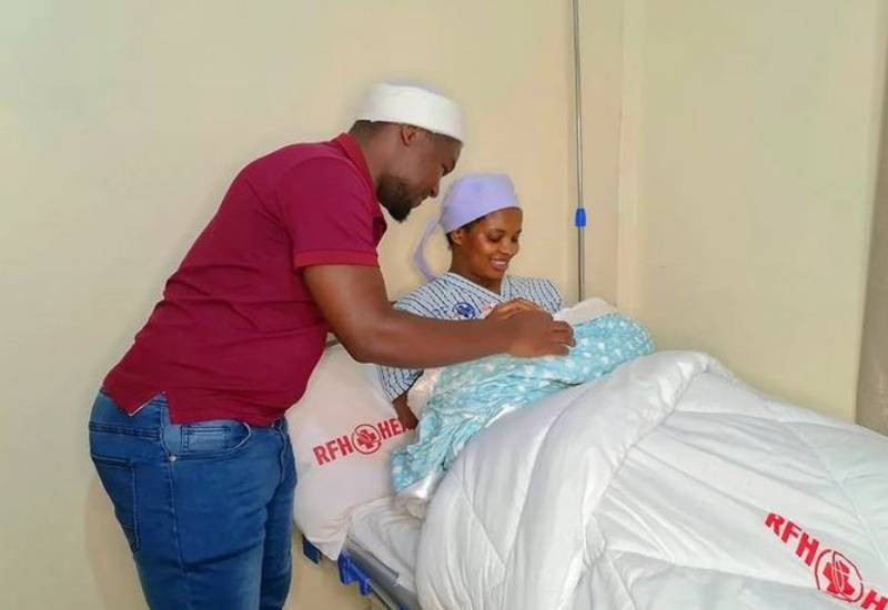 Akorino mannequin Pesh, husband welcomes his first little one 1