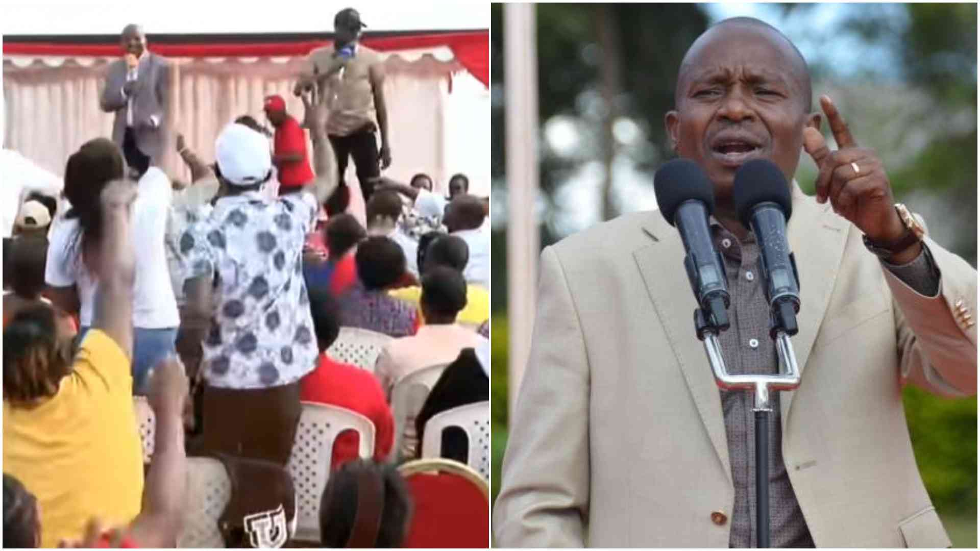 Meru Gen Z youth leader embarrasses DP Kindiki with 'yote yawezekana bila Kasongo' chant