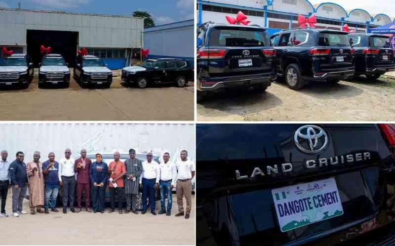 Dangote Cement rewards top distributors with Sh1.3 billion in gifts, cash and luxury vehicles