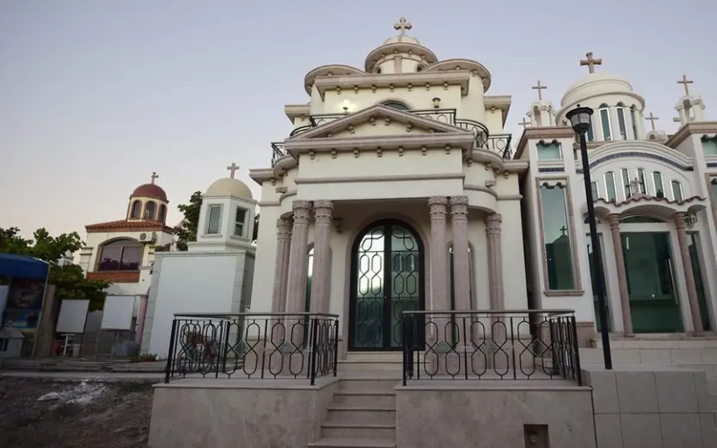 PHOTOS: Narco Cemetery, where Mexico cartel bosses buried in million-dollar bulletproof mansions