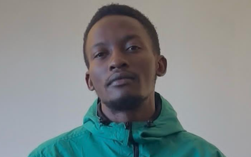 Artist Ryan Engoke's debut show turns grief, motion into layered visual narratives
