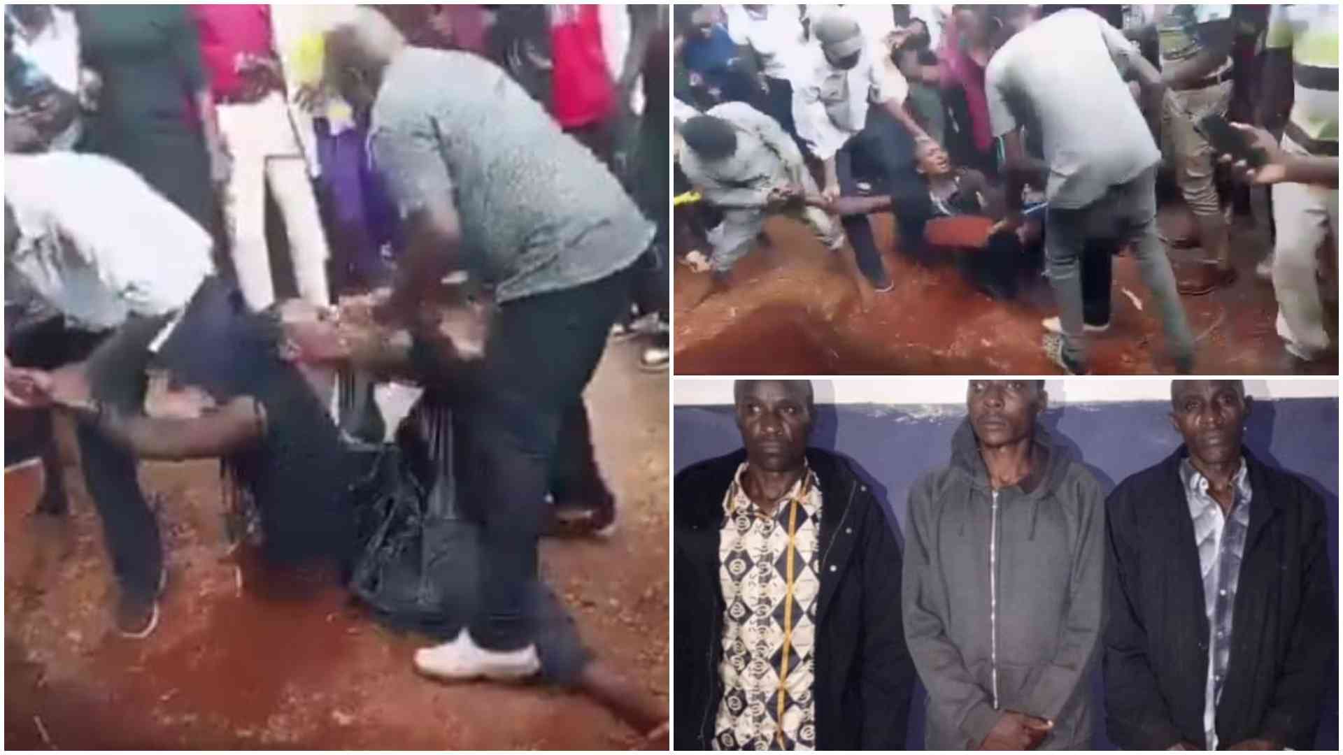 Kenyans angry as viral video shows woman brutally beaten by ex-in-laws at husband's burial