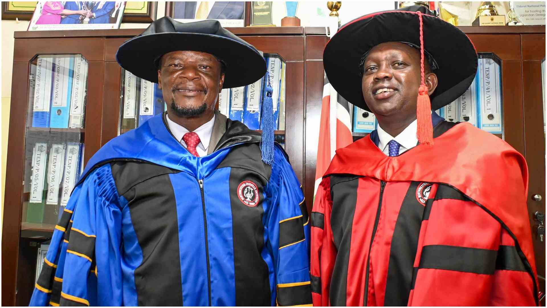 Northwestern Christian University awarded Sudi the Kapseret MP together with John Waluke of Sirisia and Didmus Barasa of Kimilili.