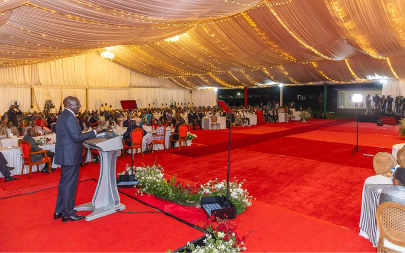 PHOTOS: President Ruto ushers in New Year in style at Eldoret State Lodge