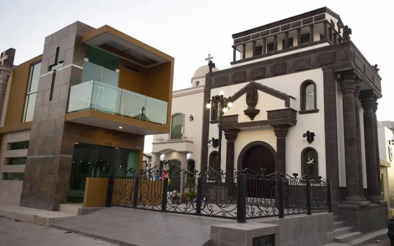 PHOTOS: Narco Cemetery, where Mexico cartel bosses buried in million-dollar bulletproof mansions