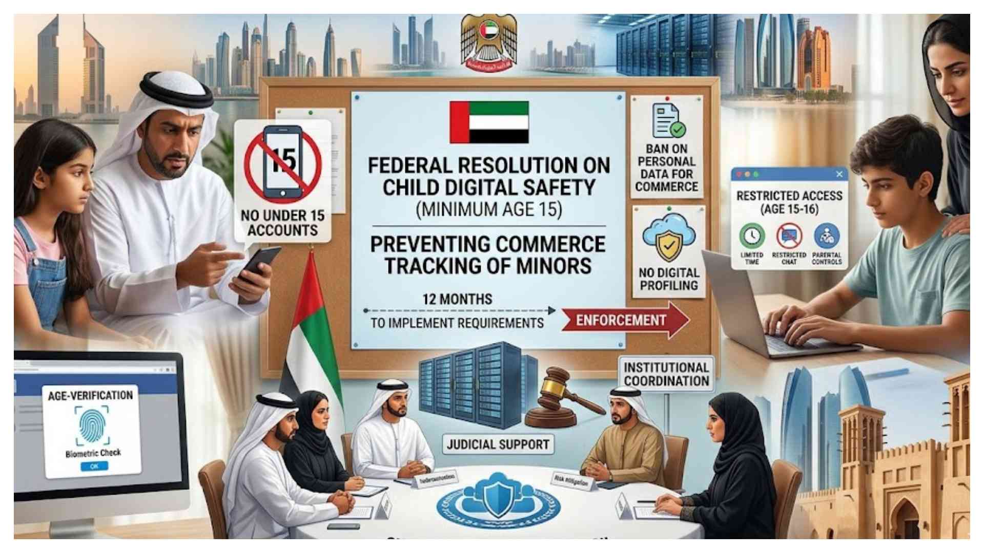 UAE bans social media access for children under 15 in new digital safety law