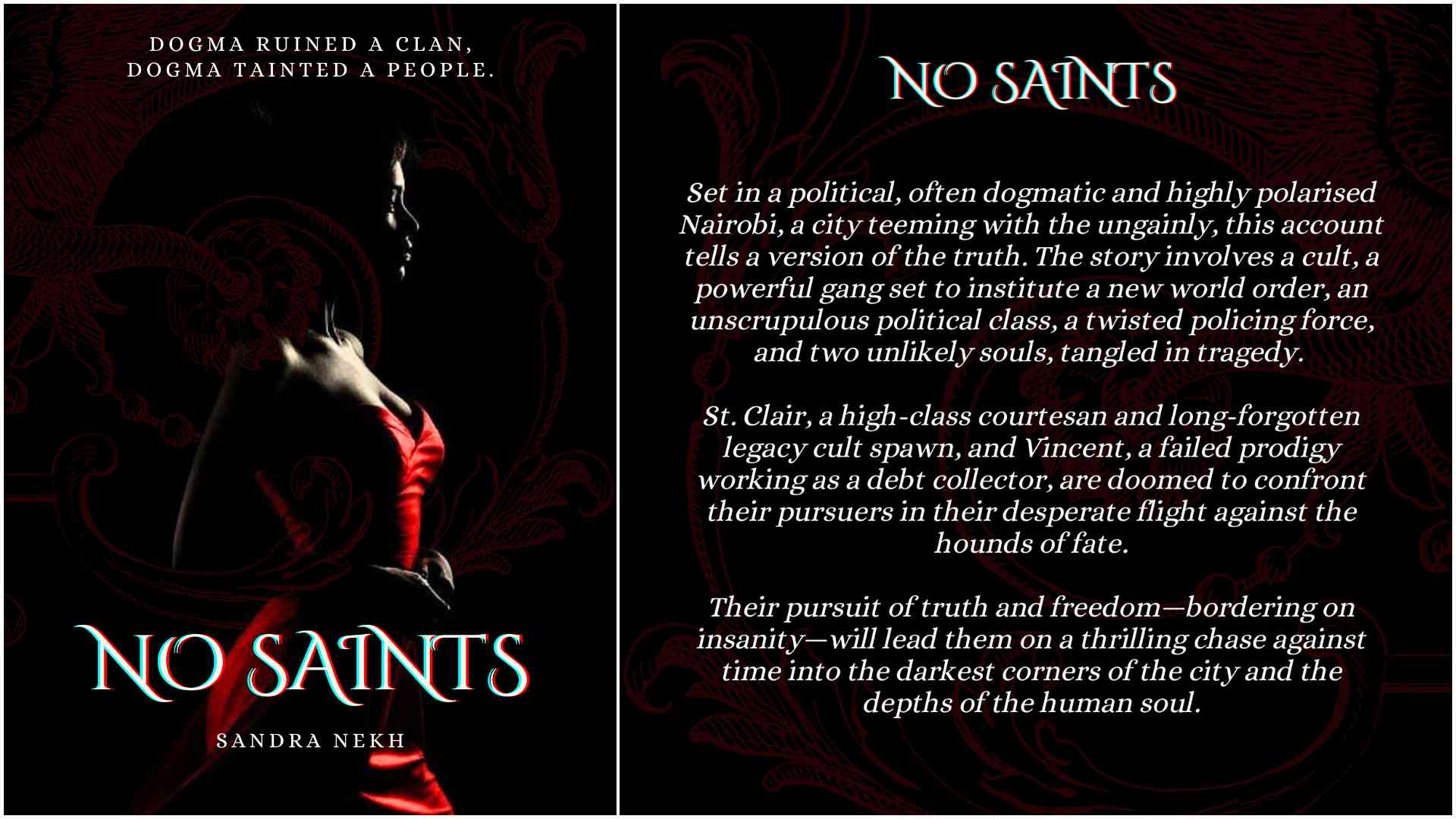 Sandra Nekh: Author launches 'No Saints,' bold Kenyan thriller on cults, crime, dark secrets