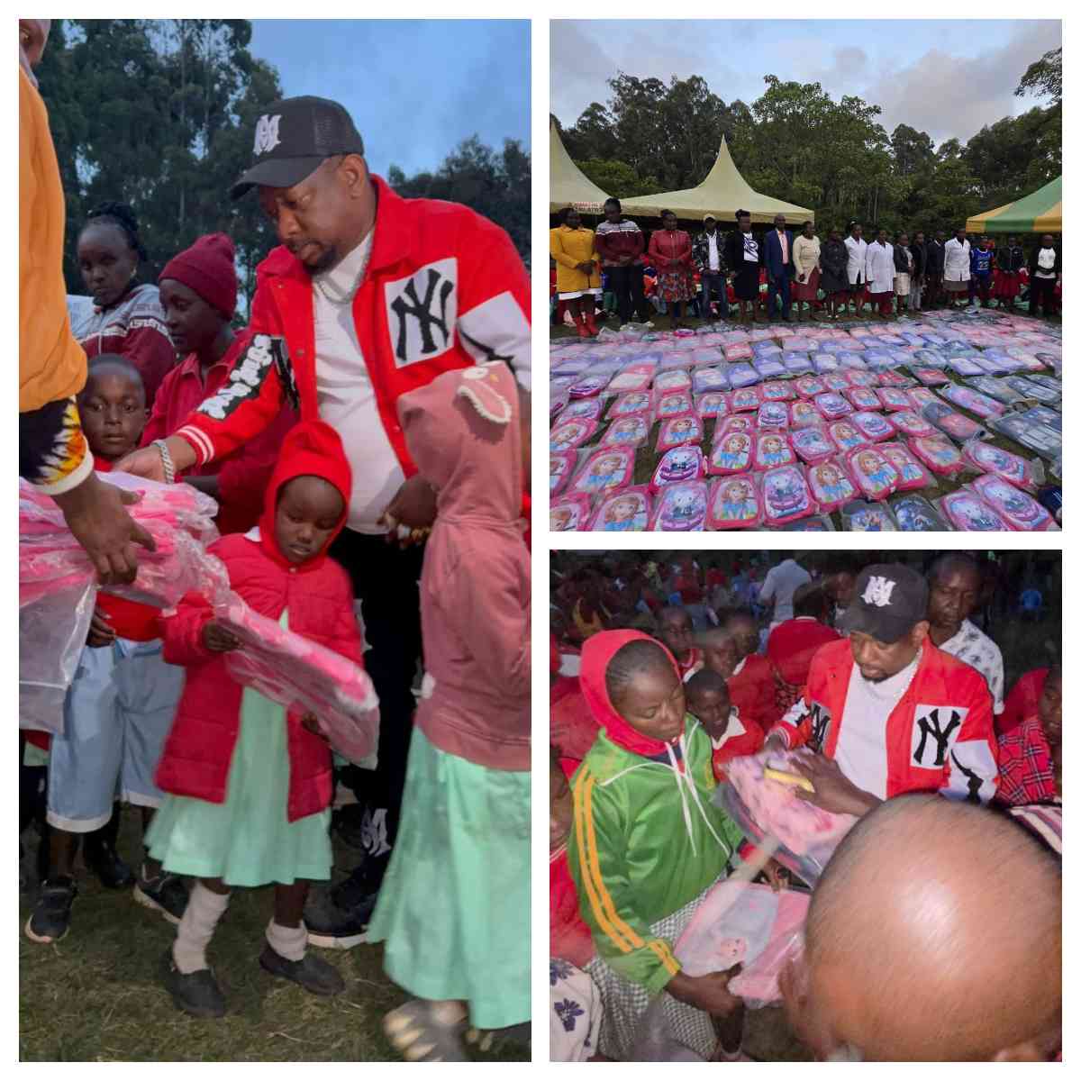 Mike Sonko gifts school uniforms, geometrical sets to 430 Makueni students