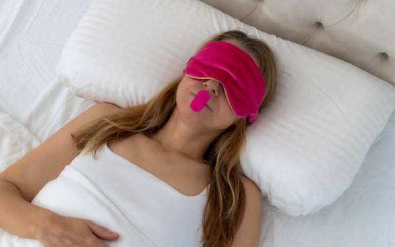 Taping your mouth to sleep better is nonsensical, don't do it