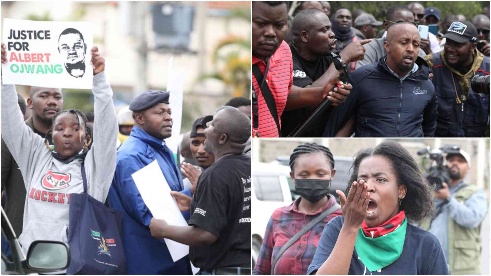Angry protestors confront undercover police allegedly filming them during demos over Albert Ojwang's death