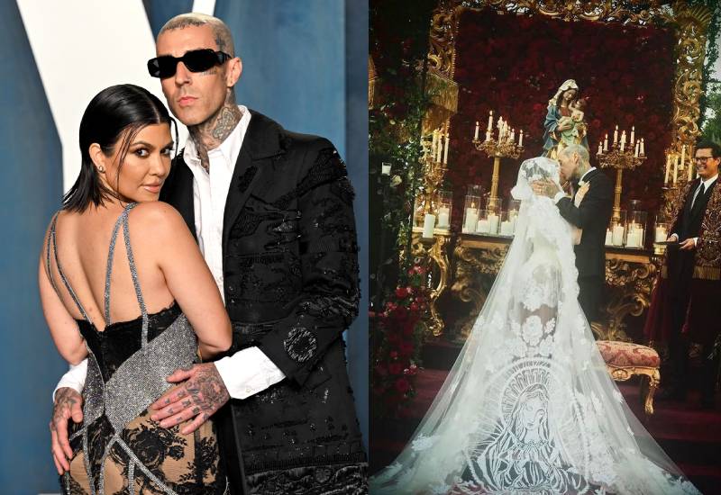 Travis Barker and Kourtney Kardashian get married for the third time - The  Standard Evewoman Magazine