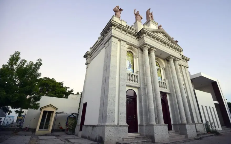 PHOTOS: Narco Cemetery, where Mexico cartel bosses buried in million-dollar bulletproof mansions