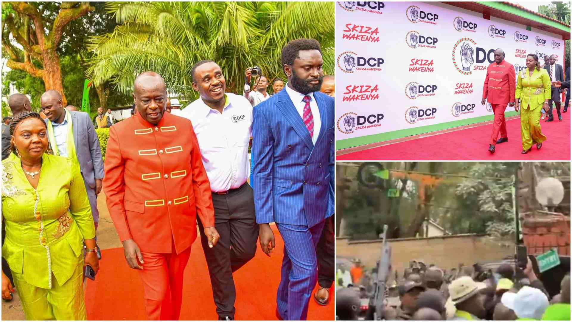Gunfire, chaos, pomp and colour as Gachagua launches DCP to challenge Ruto