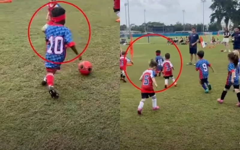 Police called after three-year-old footballer was benched for being too good