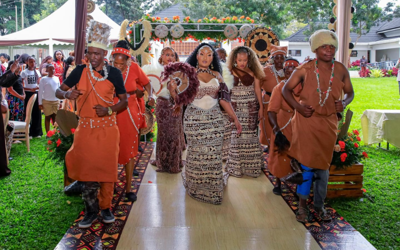 PHOTOS: Ann Waiguru elated as son Ian weds in colourful traditional ceremony