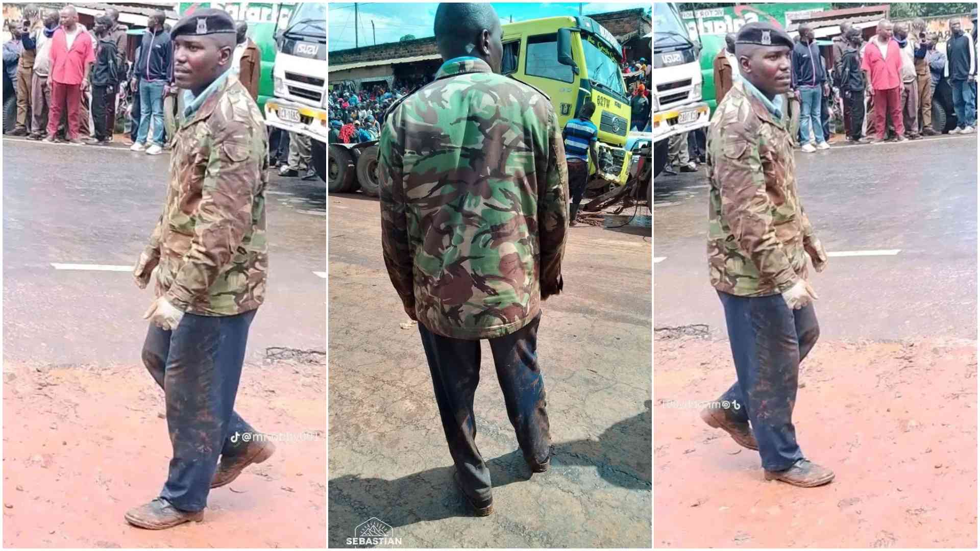 Hero or just doing his job? mud-soaked police officer sparks debate after crash rescue